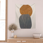 Line Female Figure 82 Wall Tapestry Gallery Image 2