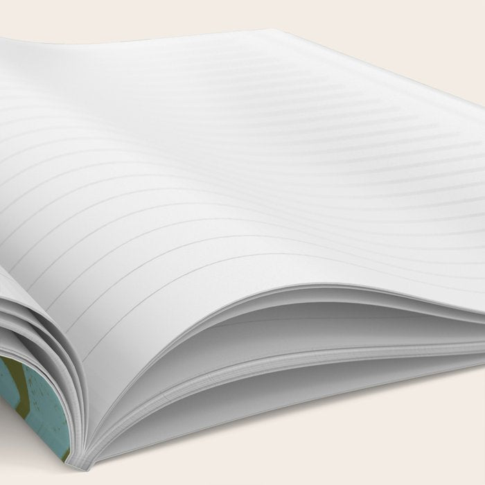 Modern Floral - Turquoise, Green and Pink Notebook Gallery Image 2