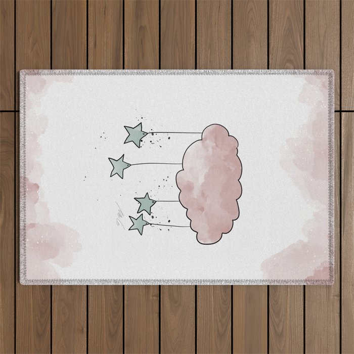 Cloud_Nursery Art_01 Outdoor Rug Gallery Image 1
