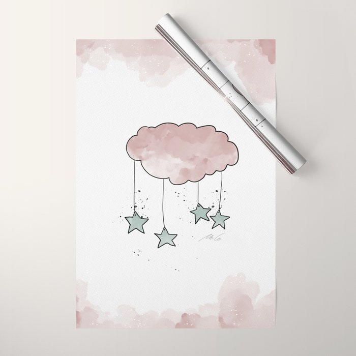 Cloud_Nursery Art_01 Wrapping Paper Gallery Image 1