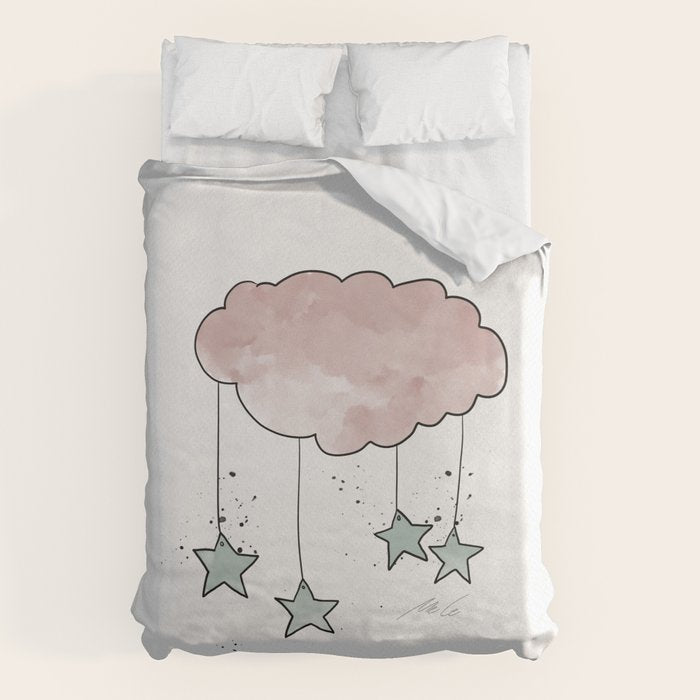 Cloud_Nursery Art_01 Duvet Cover Gallery Image 6