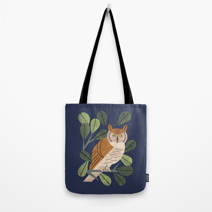 Perching Owl Tote Bag Gallery Image 2