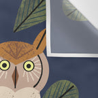Perching Owl Wall Tapestry Gallery Image 3