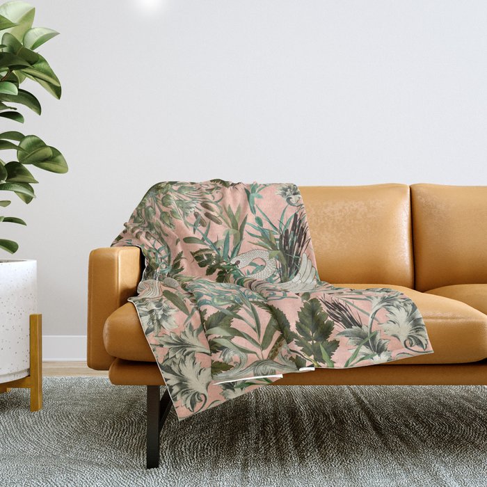 Romantic Swan Throw Blanket Gallery Image 1