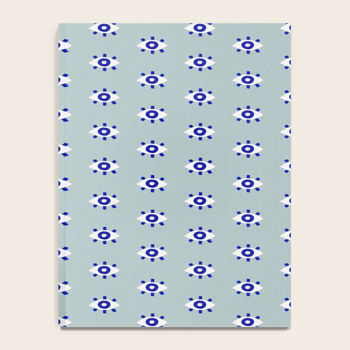 Evil Eye Dots - Mint & Navy Notebook Gallery Image 4