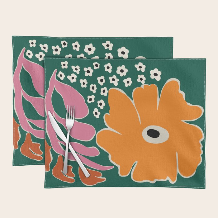 Vibrant bold tropical  Placemat Gallery Image 1