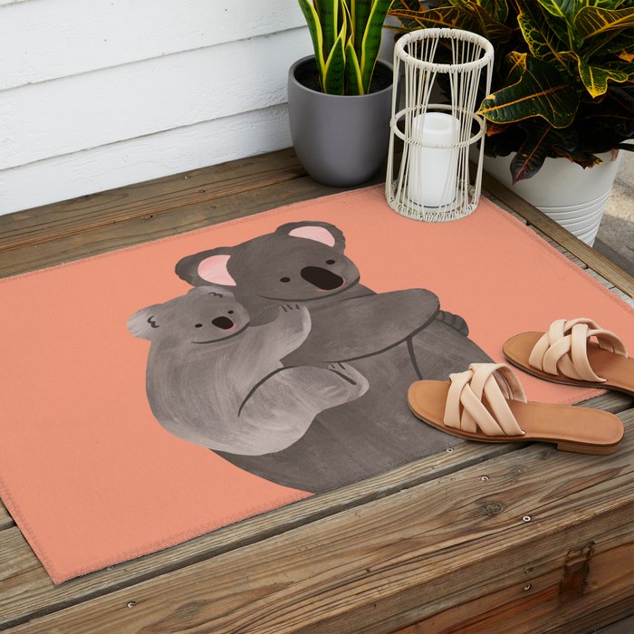 Piggyback Koala Outdoor Rug Gallery Image 2