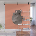 Piggyback Koala Wall Mural Gallery Image 1