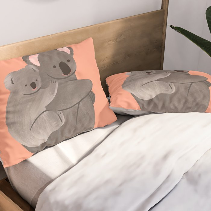 Piggyback Koala Pillow Sham Gallery Image 2