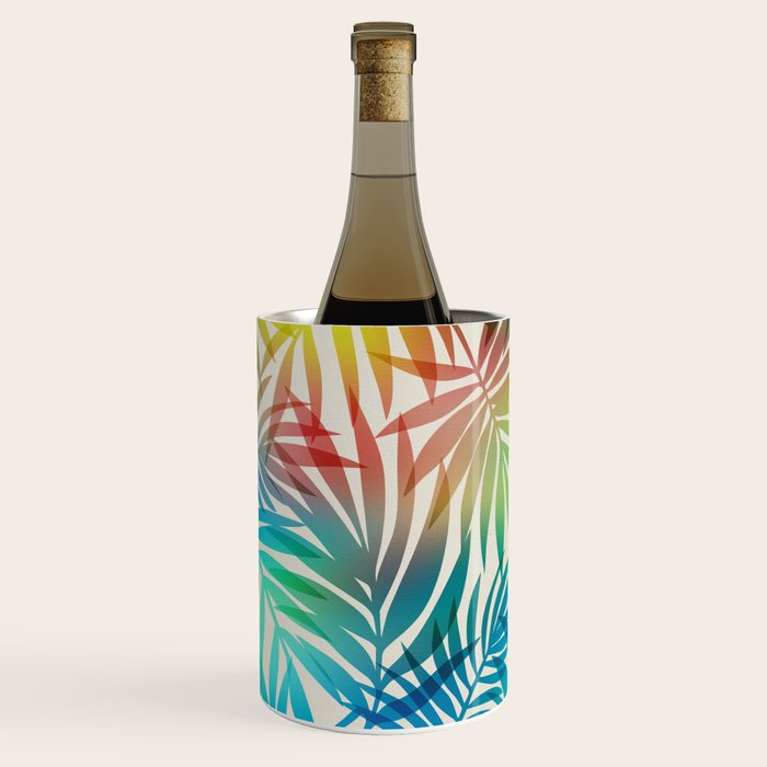Tropical Palm Leaves Wine Chiller Gallery Image 3