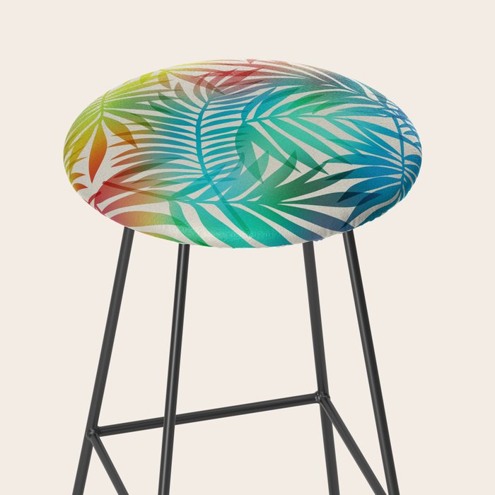 Tropical Palm Leaves Stool Gallery Image 2