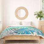 Tropical Palm Leaves Duvet Cover Gallery Image 3