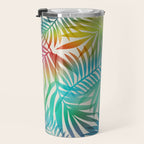 Tropical Palm Leaves Travel Mug Gallery Image 3