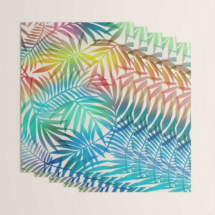 Tropical Palm Leaves Wrapping Paper Gallery Image 3