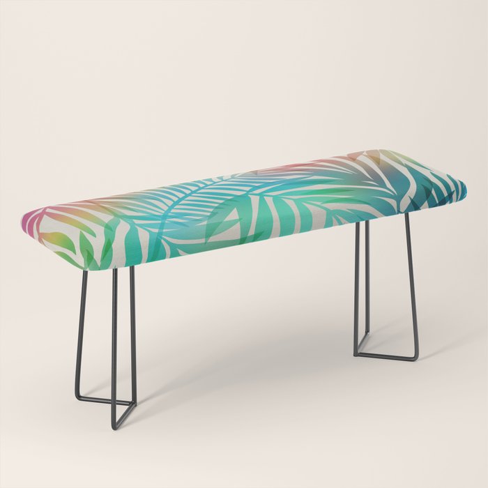 Tropical Palm Leaves Bench Gallery Image 1