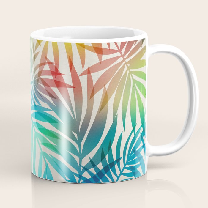 Tropical Palm Leaves Coffee Mug Gallery Image 1