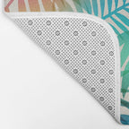 Tropical Palm Leaves Bath Mat Gallery Image 2