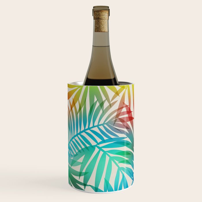Tropical Palm Leaves Wine Chiller Gallery Image 1