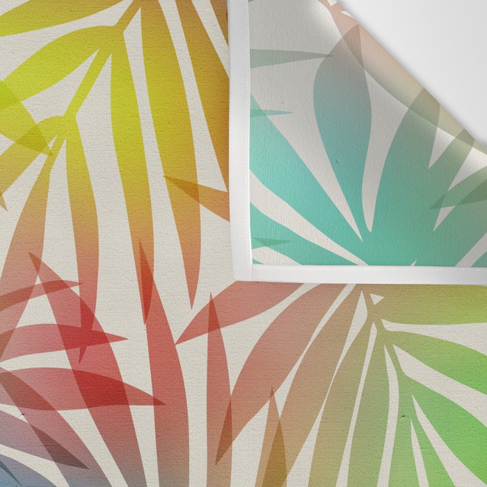 Tropical Palm Leaves Wall Tapestry Gallery Image 3