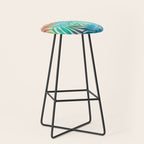 Tropical Palm Leaves Stool Gallery Image 1