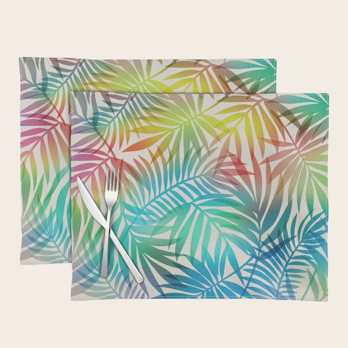 Tropical Palm Leaves Placemat Gallery Image 1