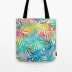 Tropical Palm Leaves Tote Bag Gallery Image 1