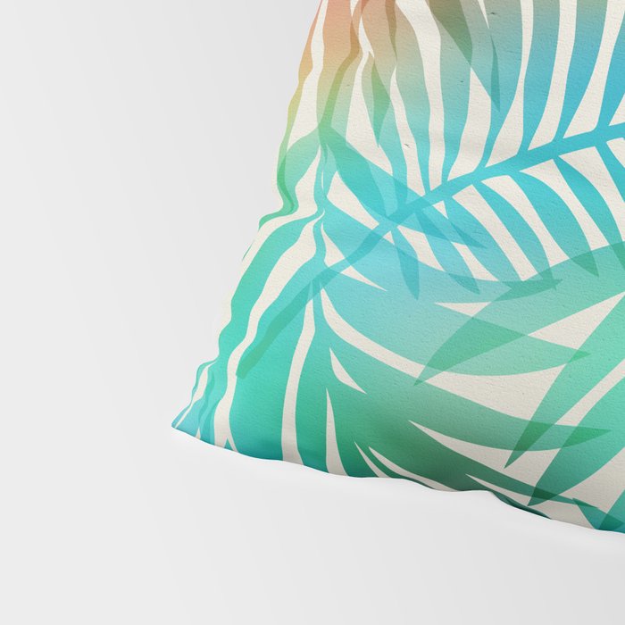 Tropical Palm Leaves Pillow Sham Gallery Image 4