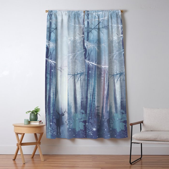 Under the tall forest trees I Window Curtain Gallery Image 5