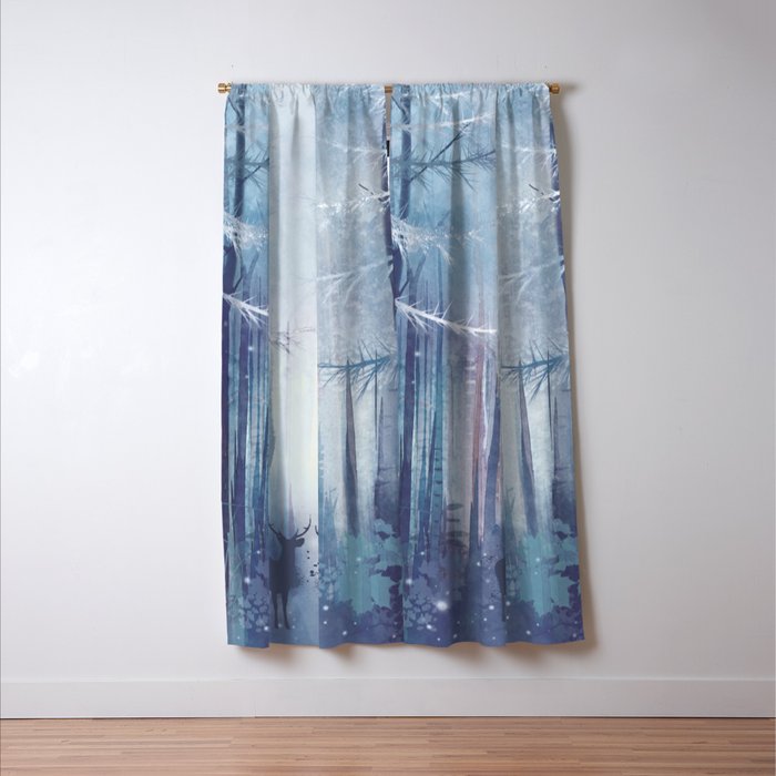 Under the tall forest trees I Window Curtain Gallery Image 3