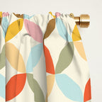  Mid-Century Mod Retro Pattern Window Curtain Gallery Image 2