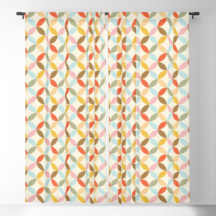  Mid-Century Mod Retro Pattern Window Curtain Gallery Image 5