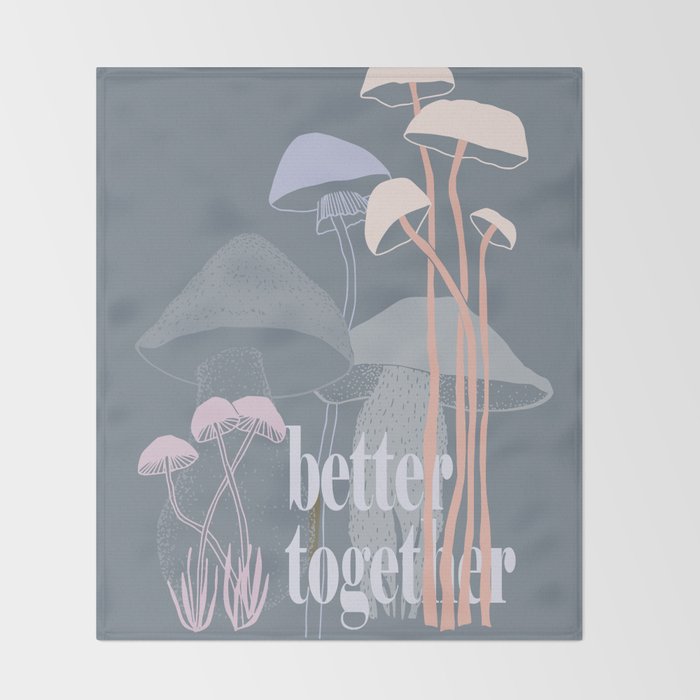 better together Throw Blanket Gallery Image 2