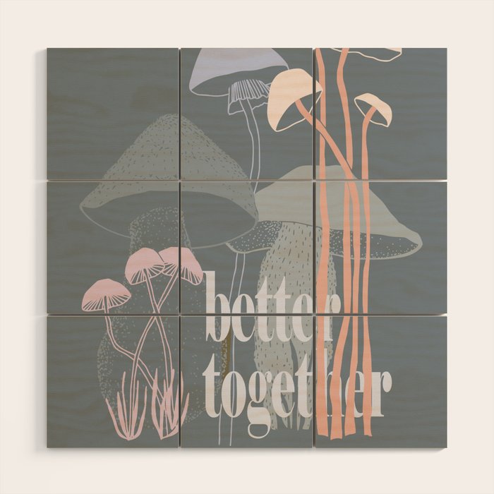 better together Wood Wall Art Gallery Image 1