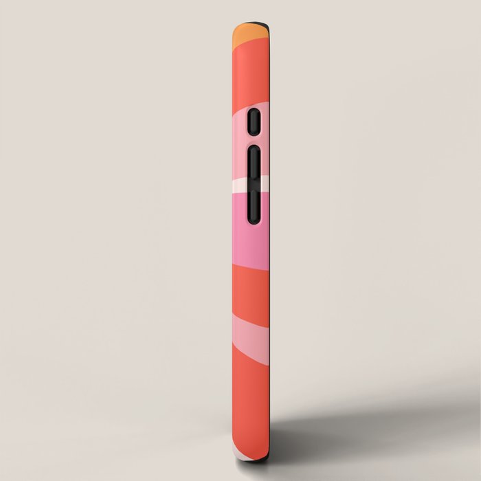 Sunshine Swirl â Pink & Peach Palette iPhone Case Gallery Image 2
