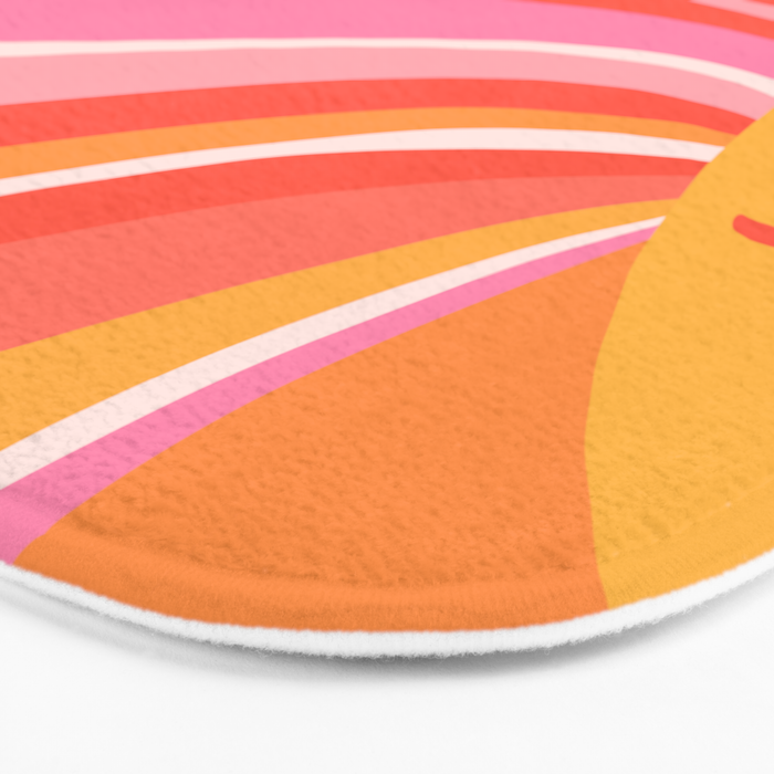 Sunshine Swirl â Pink & Peach Palette Bath Mat Gallery Image 3
