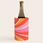Sunshine Swirl â Pink & Peach Palette Wine Chiller Gallery Image 1