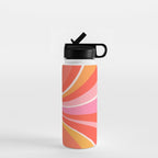 Sunshine Swirl â Pink & Peach Palette Water Bottle Gallery Image 1