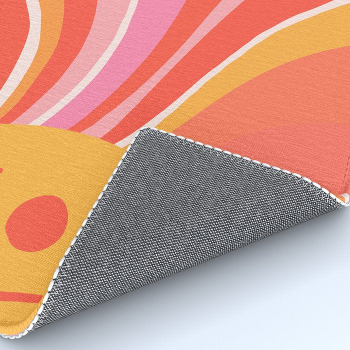 Sunshine Swirl â Pink & Peach Palette Rug Gallery Image 4