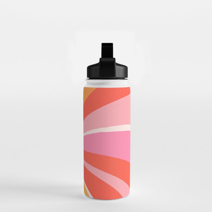 Sunshine Swirl â Pink & Peach Palette Water Bottle Gallery Image 2