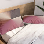 Line Gradient / Vanilla Wafer & Thunder Purple Pillow Sham Gallery Image 2