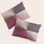 Line Gradient / Vanilla Wafer & Thunder Purple Pillow Sham Gallery Image 3