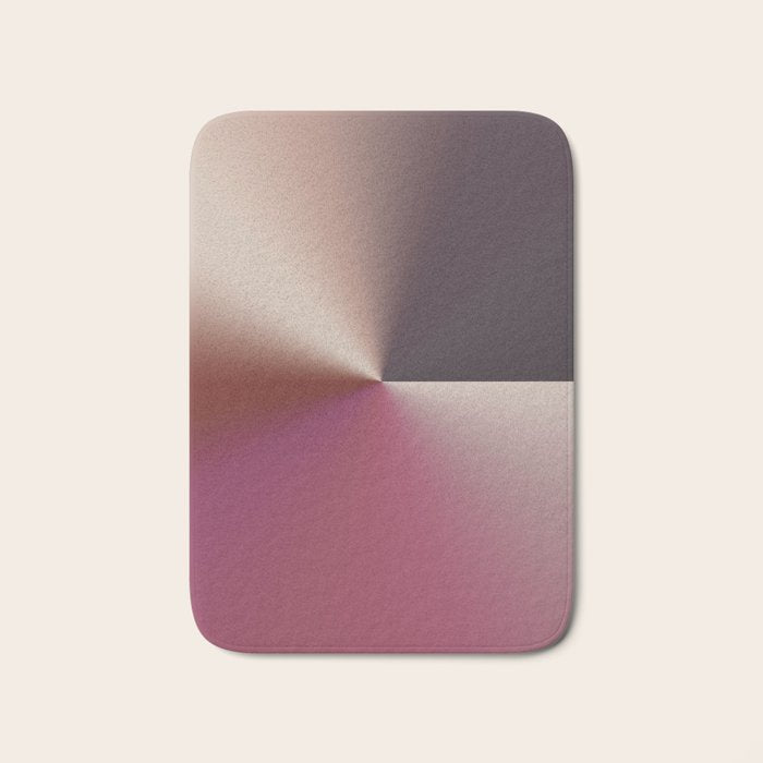 Line Gradient / Vanilla Wafer & Thunder Purple Bath Mat Gallery Image 1