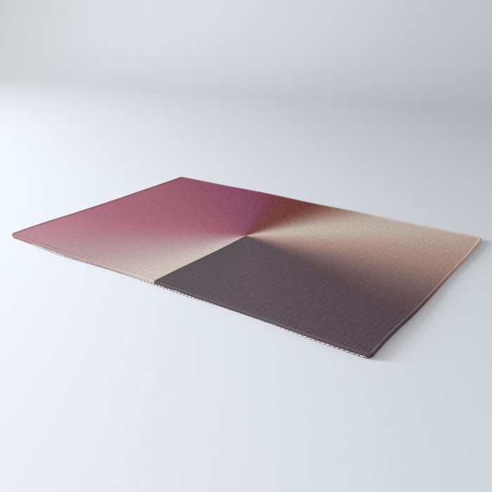 Line Gradient / Vanilla Wafer & Thunder Purple Rug Gallery Image 3