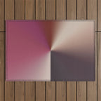 Line Gradient / Vanilla Wafer & Thunder Purple Outdoor Rug Gallery Image 1