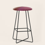 Line Gradient / Vanilla Wafer & Thunder Purple Stool Gallery Image 1