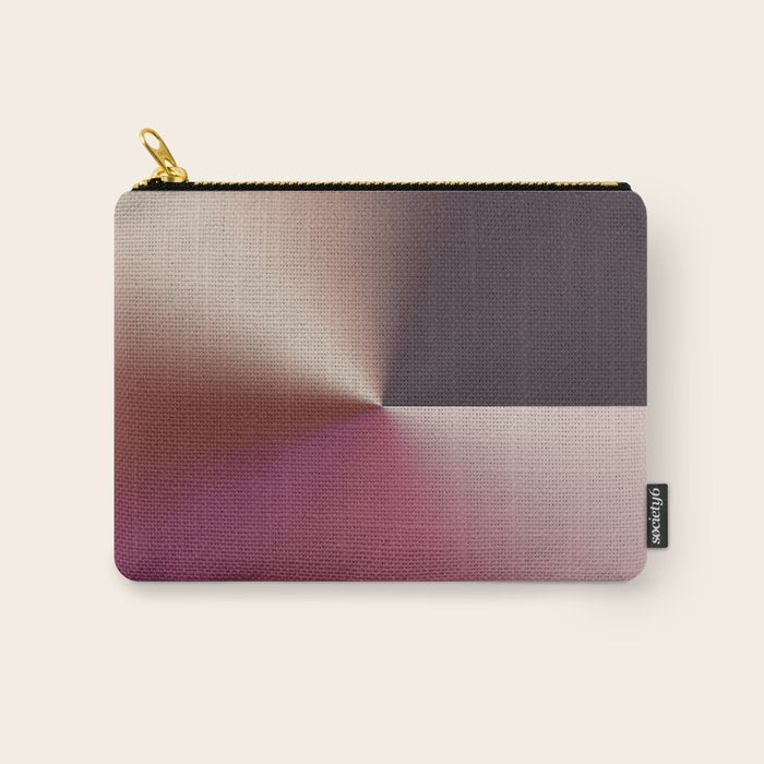 Line Gradient / Vanilla Wafer & Thunder Purple Carry All Pouch Gallery Image 1