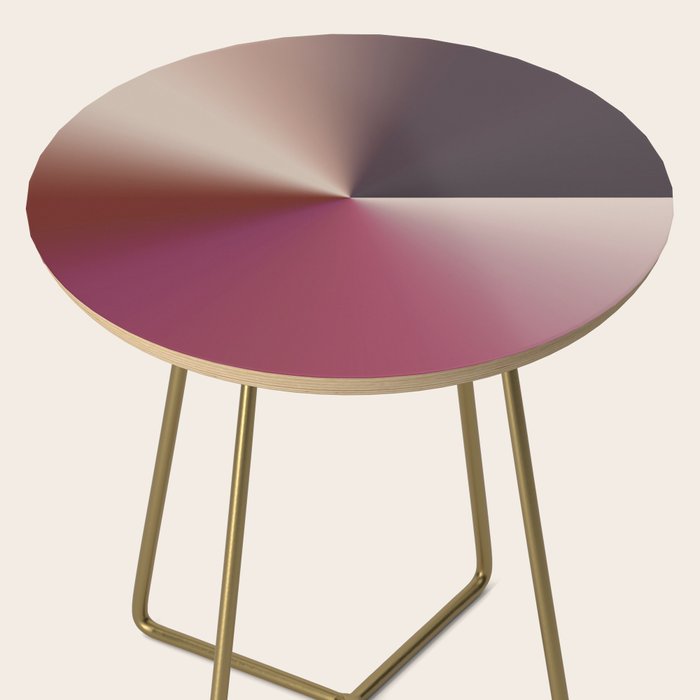 Line Gradient / Vanilla Wafer & Thunder Purple Side Table Gallery Image 2