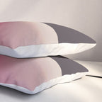 Line Gradient / Vanilla Wafer & Thunder Purple Pillow Sham Gallery Image 3