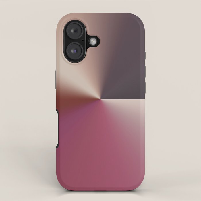 Line Gradient / Vanilla Wafer & Thunder Purple iPhone Case Gallery Image 1