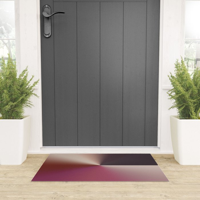 Line Gradient / Vanilla Wafer & Thunder Purple Welcome Mat Gallery Image 3